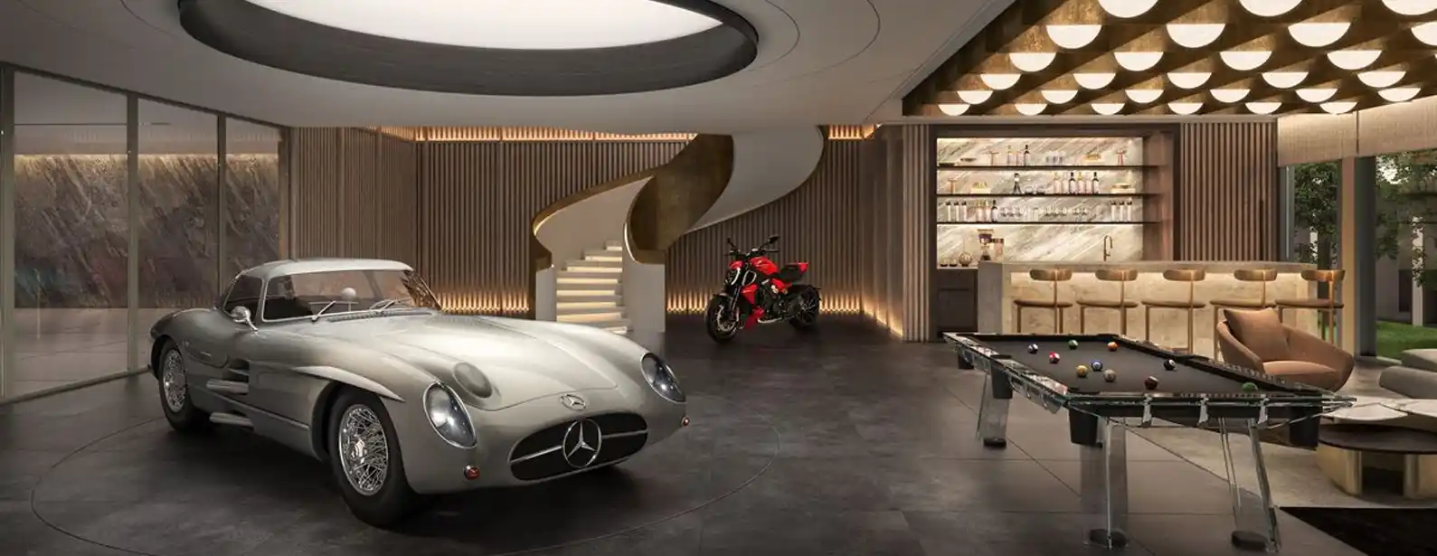 Car Showroom Lounge